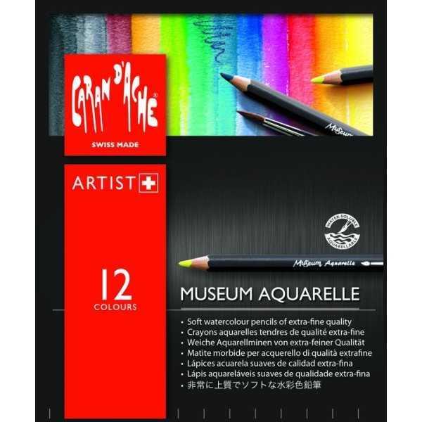 Caran d’Ache Museum Aquarelle Caja de 12 Lápices Acuarelables