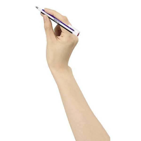 Portagoma 2,3mm. Redondo Tombow Mono Zero Recargable Blanco/Azul/Negro