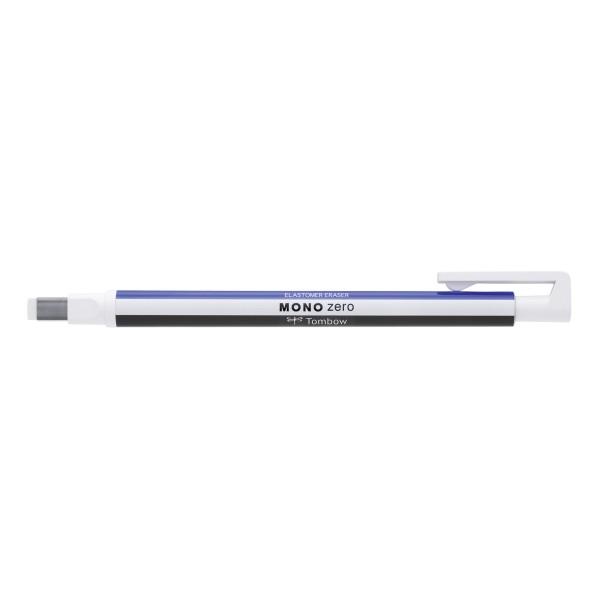 Portagoma 2,5x5mm. Rectangular Tombow Mono Zero Recargable Blanco/Azul/Negro