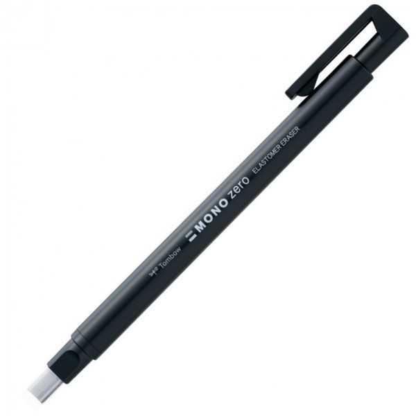 Portagoma 2,5x5mm. Rectangular Tombow Mono Zero Recargable Negro