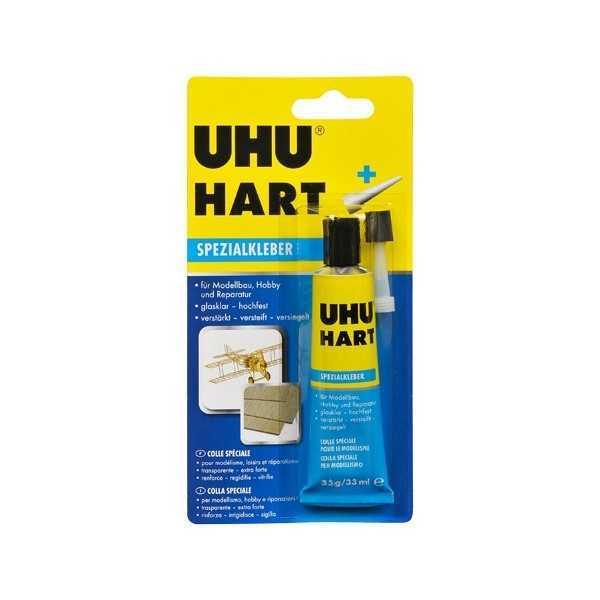 Pegamento Especial transparente extra fuerte para modelismo y manualidades 35 gr. - UHU HART