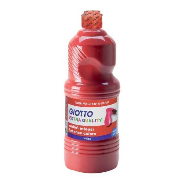 Tempera Giotto Lista 1000ml. Rojo Escarlata