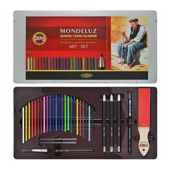 Minas Acuarelables MONDELUZ KOH I NOOR. 24 colores.