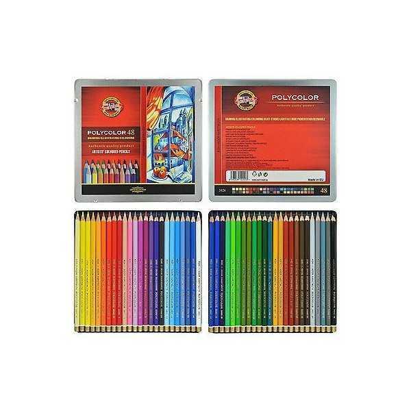 Caja POLYCOLOR KOH I NOOR. 48 Colores