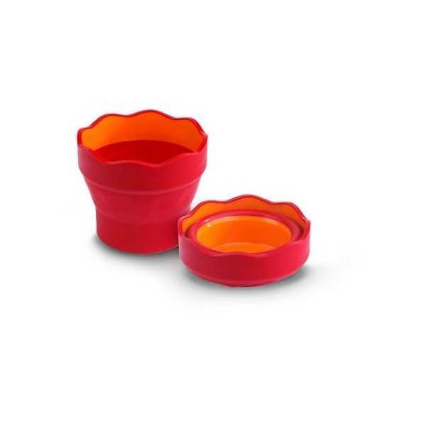 Vaso Faber Castell Click&Go Rojo