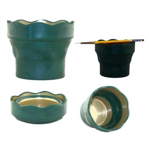 Vaso Faber Castell Click&Go verde