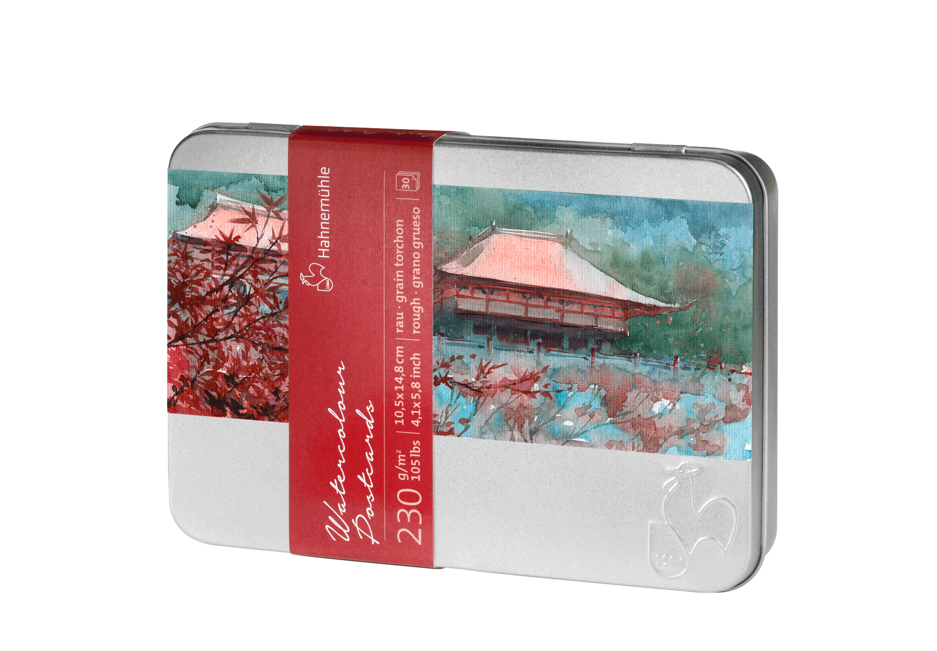 HAHNEMUHLE  30 Postales para Acuarela 230gr.GRANO FINO