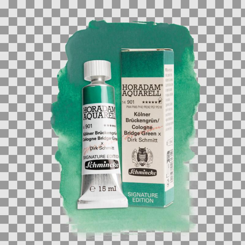 Schmincke HORADAM Aquarell Signature Edition Kölner Brückengrün 15 ml