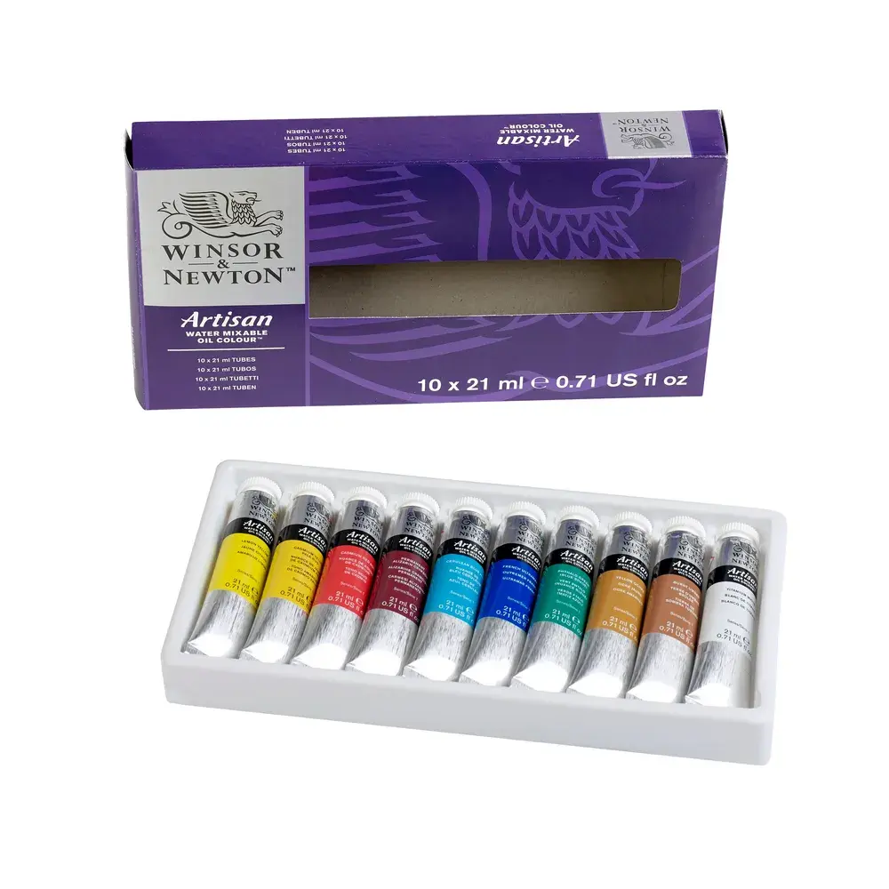 Winsor & Newton Artisan Óleo al Agua Set 10 Tubos 21 ml