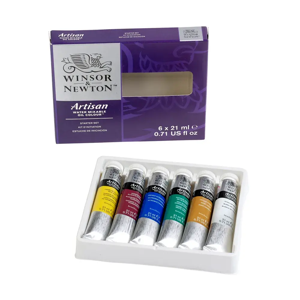 Winsor & Newton Artisan Óleo al Agua Set Iniciación 6 Tubos 21 ml
