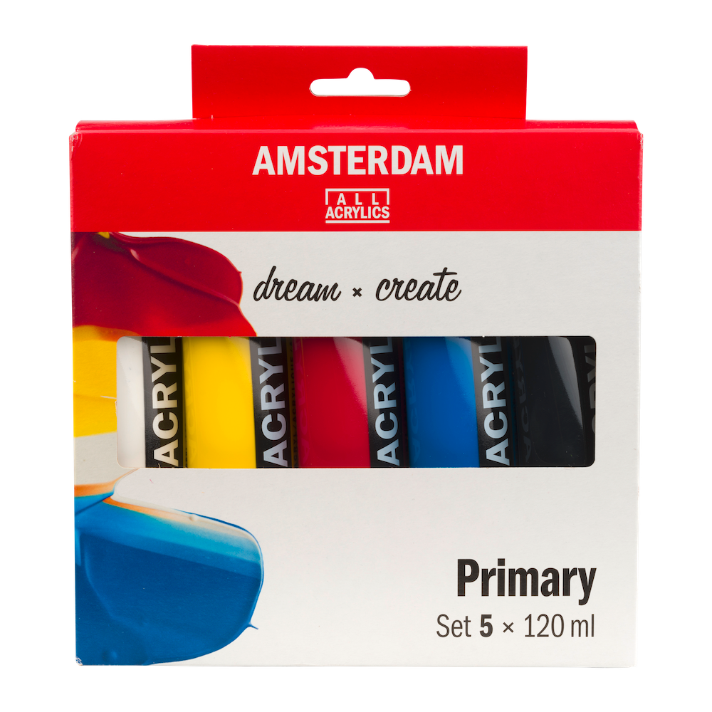 Amsterdam Standard Series Set de Acrílicos Primarios 5 x 120 ml