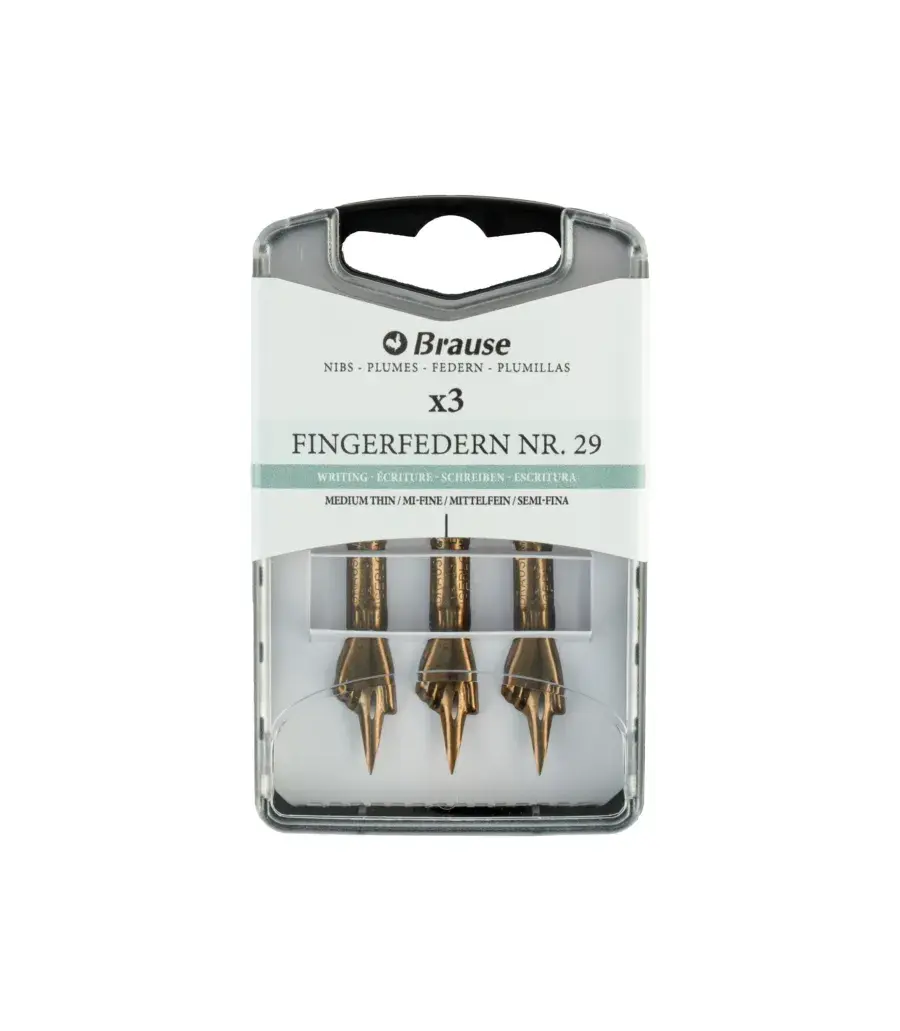 Brause Index Plumillas de Escritura para Portaplumas Pack 3