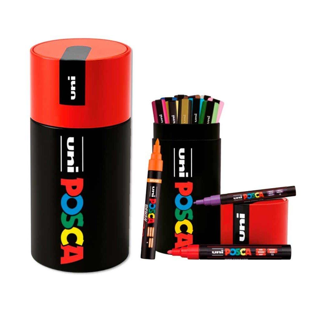 POSCA Set 13 rotuladorcolores surtidos LATA METALICA