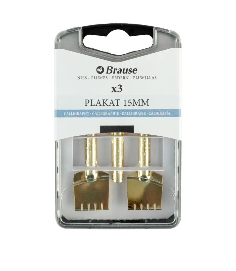 Brause Plakat Plumas de Escritura 15 mm Caja de 3 Unidades