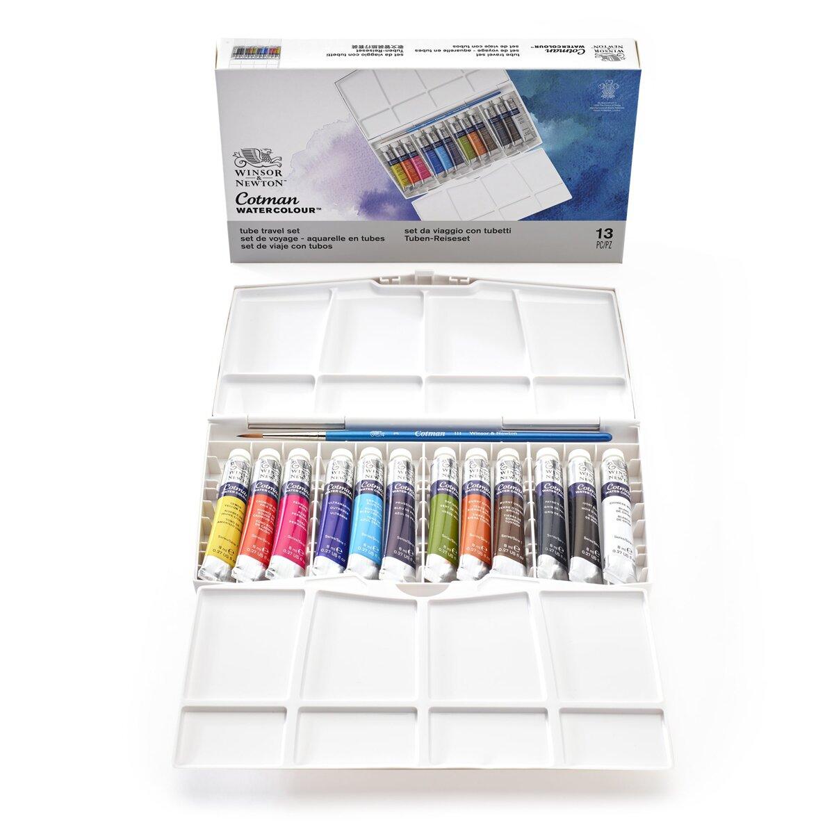 Winsor & Newton Cotman Set 12 Tubos Acuarela 8 ml