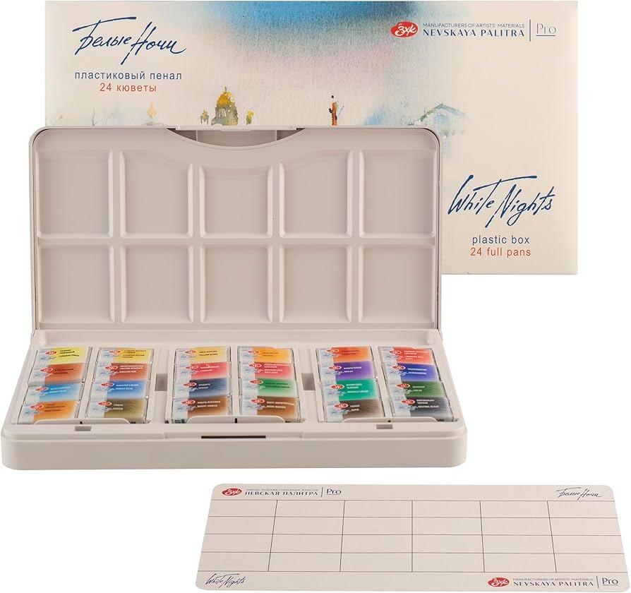 Acuarela White Nights Estuche 24 colores