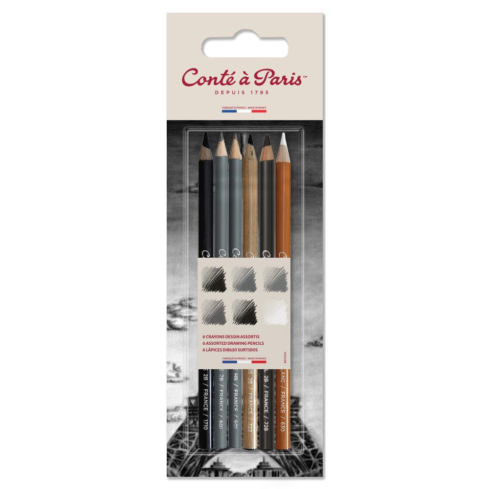 Conté à Paris Set de 6 Lápices de Dibujo Surtidos