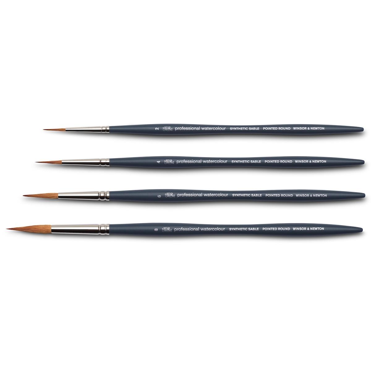 Winsor & Newton Professional Pointed Round Pincel Sintético Redondo en Punta para Acuarela