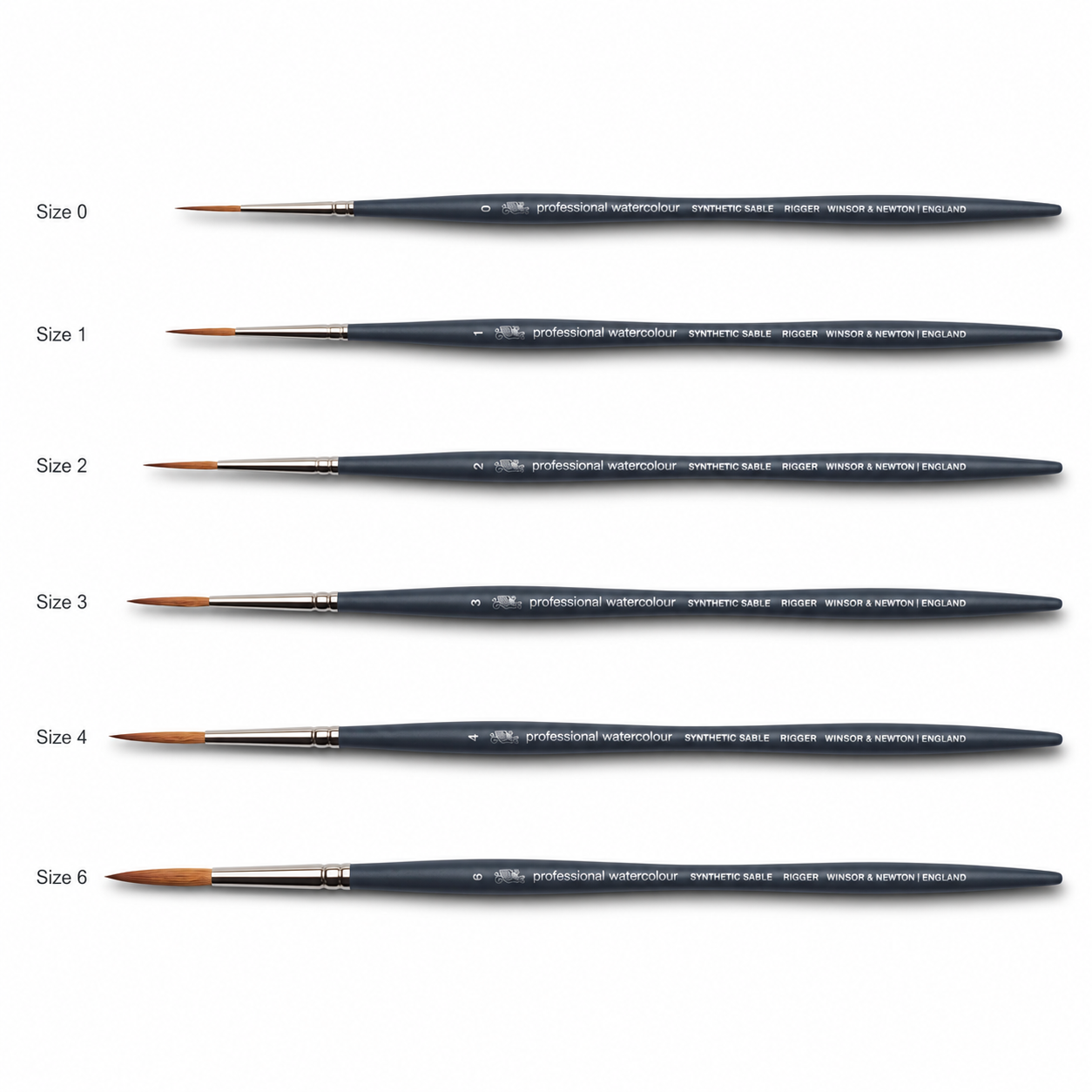 Winsor & Newton Professional Watercolour Pincel Sintético Delineador Rigger