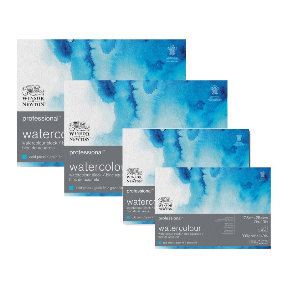 Winsor & Newton Professional Bloc para Acuarela Grano Fino 100% Algodón 300 g