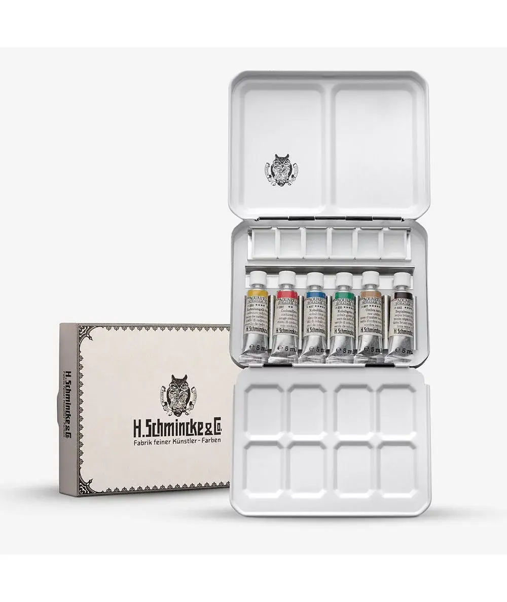 Schmincke HORADAM Caja Acuarela Serie Retro con 6 Tubos de 5 ml