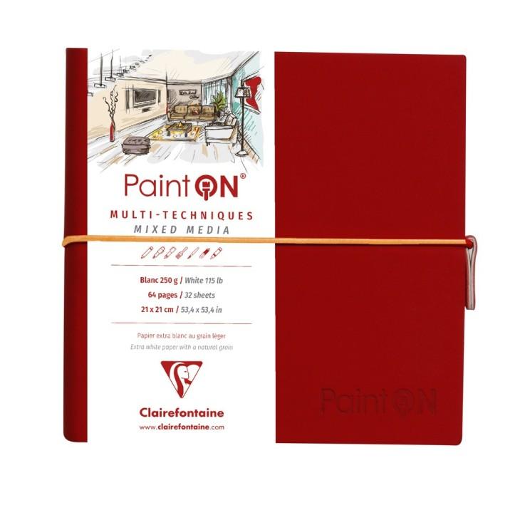 Clairefontaine Paint’ON Cuaderno Cosido Multitécnica Blanco 250 g/m²