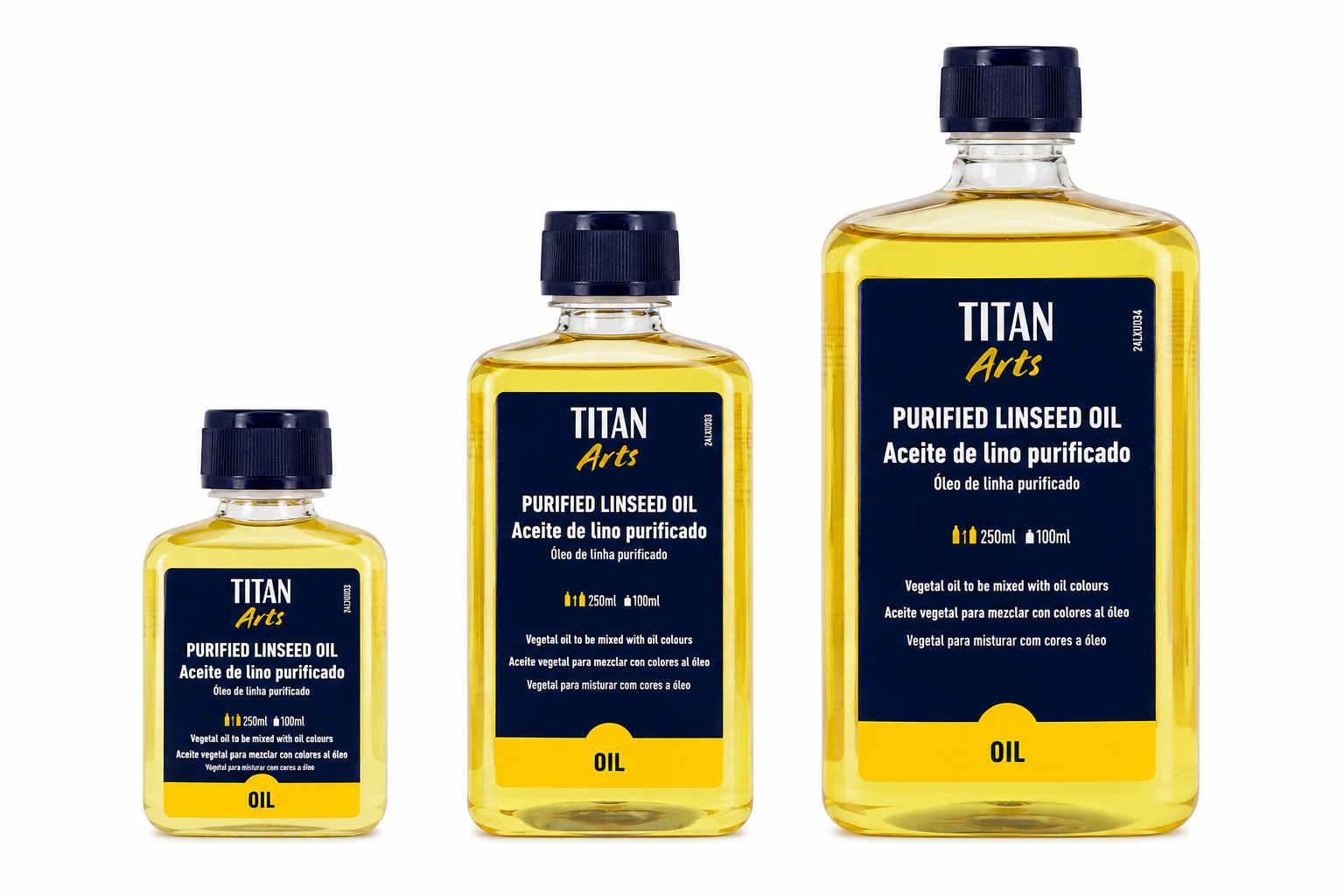Titan Arts Aceite de Linaza Purificado para Óleo