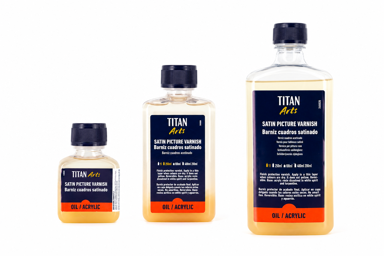 TITAN Arts Barniz para Cuadros Satinado