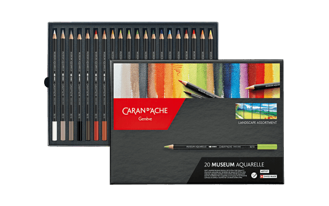 Caran d’Ache Museum Aquarelle Landscape Caja de 20 Lápices Acuarelables