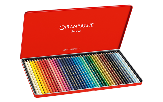 Caran d’Ache Supracolor Aquarelle Estuche de 40 Lápices Acuarelables