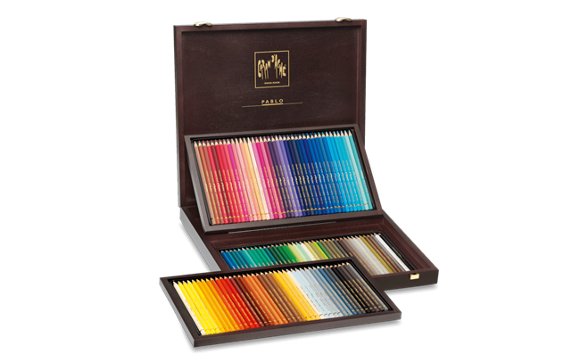 Caran d’Ache Pablo Estuche de Madera 120 Lápices de Colores