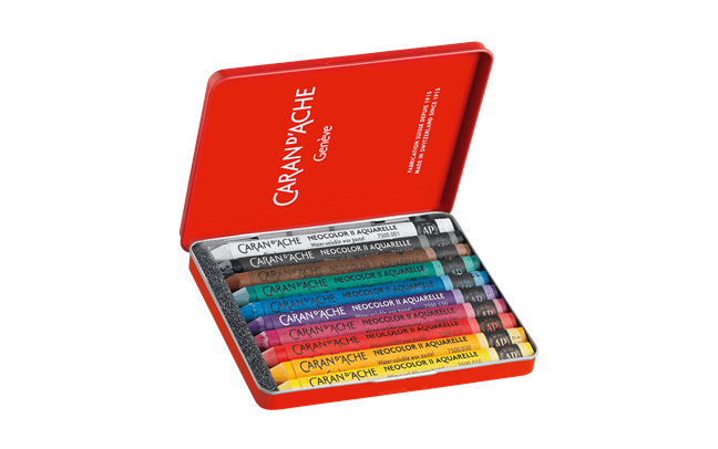 Caran d’Ache Neocolor II Aquarelle Estuche de 10 Ceras Acuarelables
