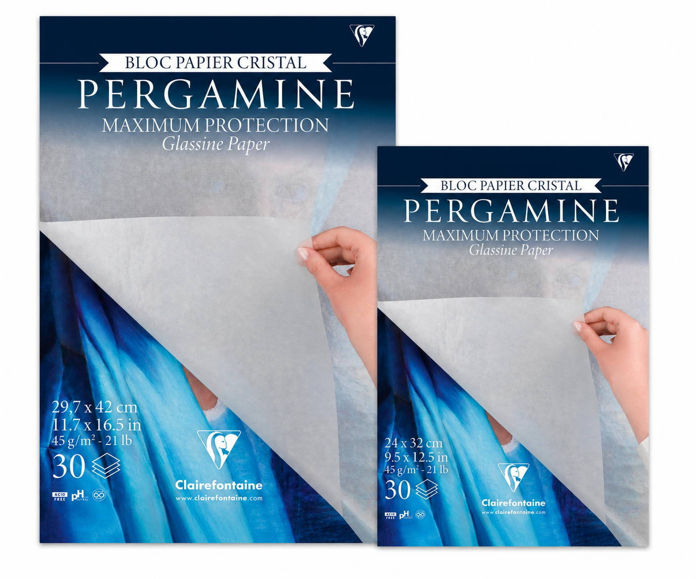 Clairefontaine Pergamine Bloc de Papel Cristal 45 g/m²