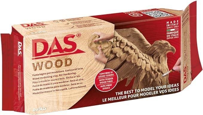 DAS Wood Pasta de Modelar Efecto Madera 700 g