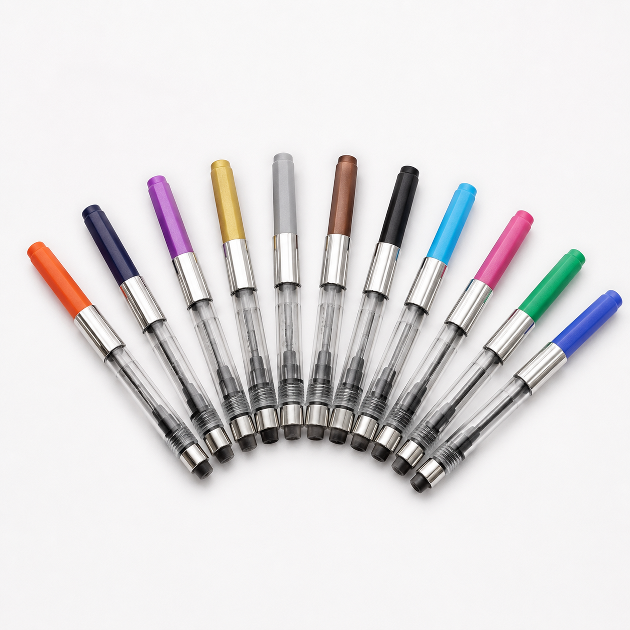 Set 12 Convertidores Kaweco Standard de Émbolo Largo Colores Surtidos