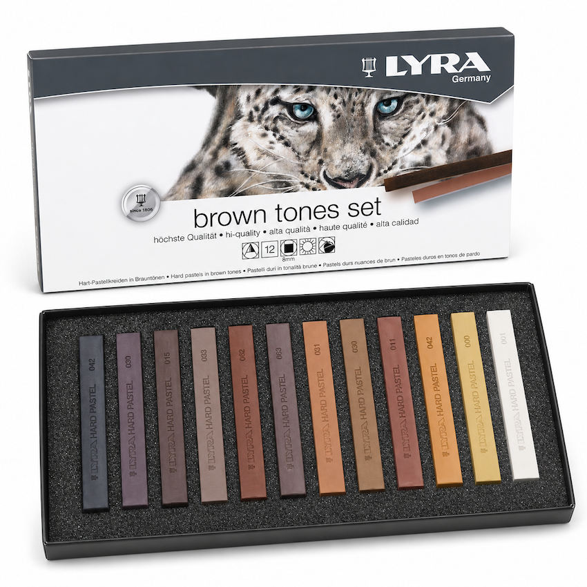 LYRA Rembrandt 12 Pasteles Surtido Tonos Marrones