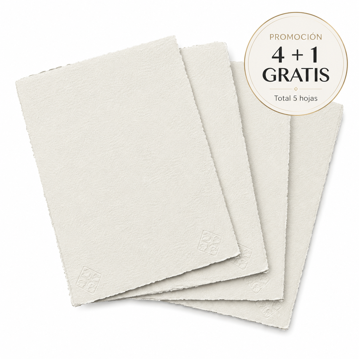 Saunders Waterford 300gr. 100% Algodón Promoción Bolsa Promoción 4+1 Hojas Grano Fino Blanco Natural